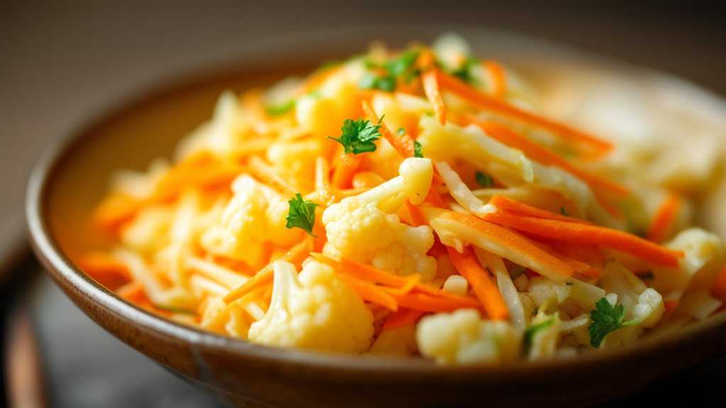 Cauliflower Vinegar Coleslaw