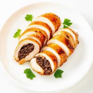Cocoa and Parsley Stuffed Chicken Breast