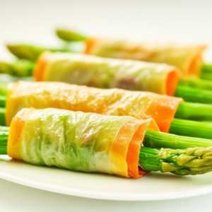 Asparagus and Minced Meat Rollups