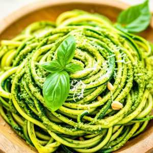 Zucchini Noodles with Pesto