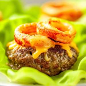 Squid and Cheese Burger Lettuce Wraps