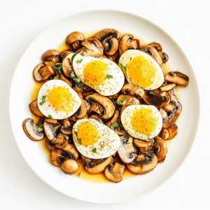 Mushroom and Egg Yolks Stir Fry