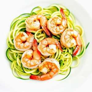 Shrimp with Nutmeg Zoodles