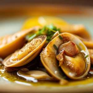 Limpet Stir Fry with Vinegar and Nutmeg