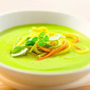 Avocado and Veggie Soup with Konjac Noodles