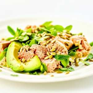 Stevia-Tuna Salad with Sunflower Seeds