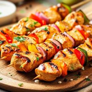 Greek Yogurt Chicken Kebabs