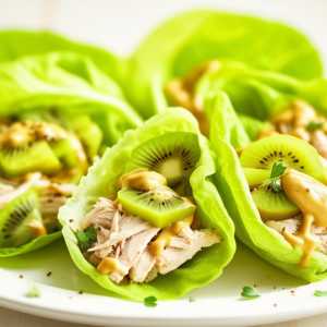 Kiwi Chicken Salad Wraps