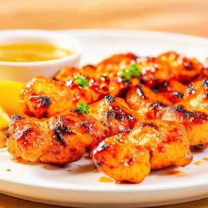 Low Carb Paprika & Soy Glazed Chicken Skewers