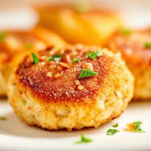 Crab Cakes with Parsley & Onions