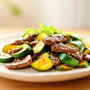 Zucchini and Beef Stir Fry