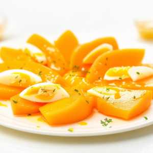 Cantaloupe and Egg Yolk Salad
