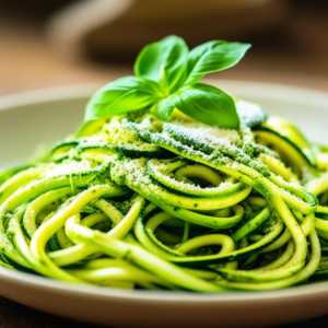 Basil Pesto Zucchini Noodles
