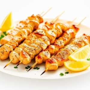 Lemon Pepper Chicken Skewers