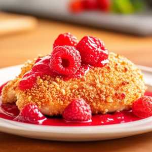 Raspberry and Almond Crusted Chicken
