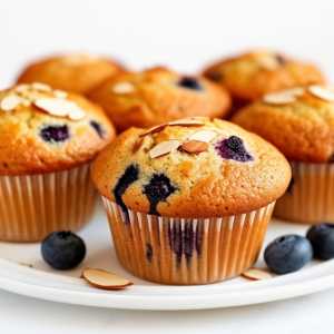 Blueberry Almond Flour Muffins