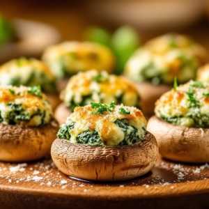 Cream Cheese Spinach Stuffed Mushrooms