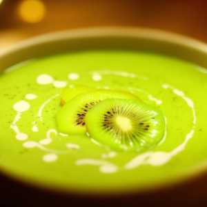 Kiwi and Zucchini Cream Soup