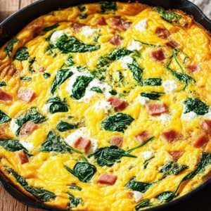 Ham and Spinach Frittata
