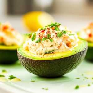 Crab and Cream Stuffed Avocados