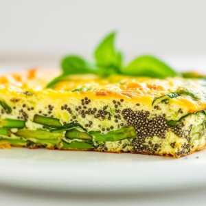 Chia Spinach Asparagus Frittata