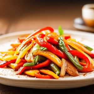 Coffee, Bell Peppers, and Ginger Stir Fry