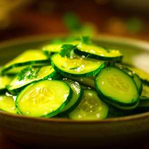 Cucumber & Avocado Oil Salad