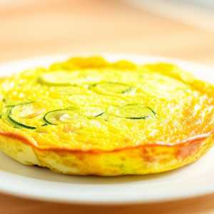 Leek and Zucchini Frittata