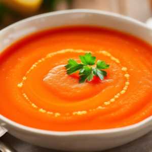 Bell Pepper Soup with Gelatin