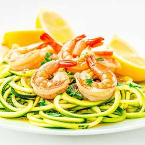 Garlic Shrimp Scampi Zoodles