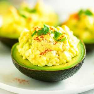 Avocado Egg Salad Stuffed Avocados