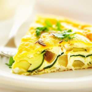 Zucchini, Onion, and Cottage Cheese Frittata