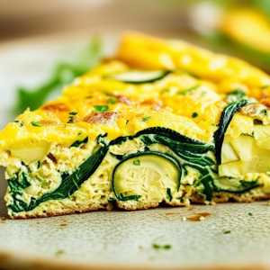 Arugula, Zucchini & Oat Bran Frittata