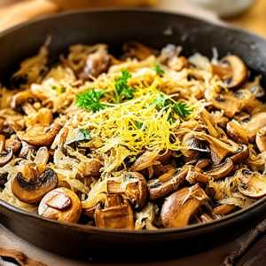 Keto Sauerkraut and Mushroom Stir Fry
