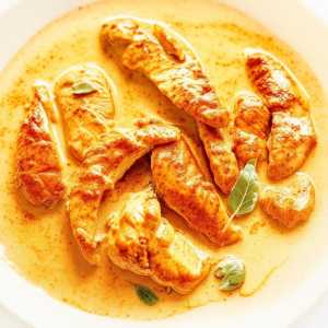 Cumin Chicken in Creamy Sauce