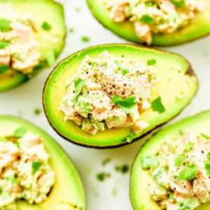 Avocado Oil Tuna Salad Stuffed Avocados