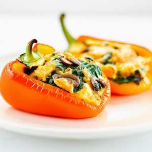 Mushroom Stuffed Bell Peppers