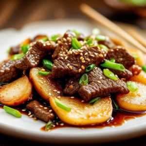 Turnip and Beef Stir Fry