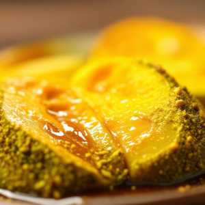 Pistachio-Crusted Chayote With Cinnamon Glaze