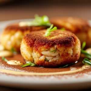 Crab and Cocoa Lobster Cakes