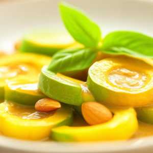 Basil and Chayote Stir Fry with Almond Butter Sauce