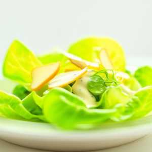 Ginger-Lettuce Salad with Mayonnaise Dressing