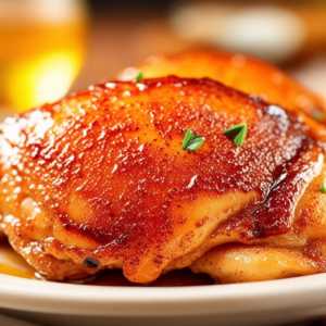 Cinnamon Honey Glazed Chicken Thighs