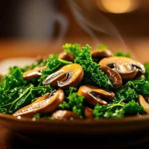 Kale and Mushroom Stir-Fry