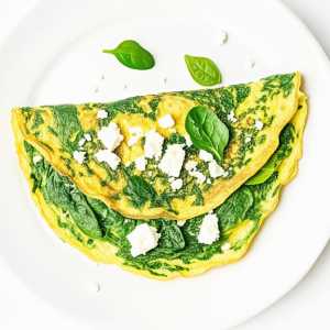 Spinach and Feta Omelette