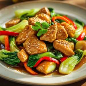 Green Tea Stir-Fry Chicken
