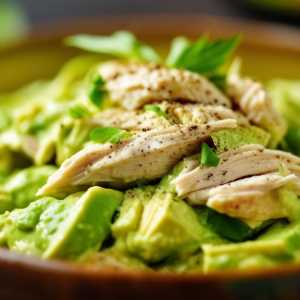 Avocado Whip Cream Chicken Salad