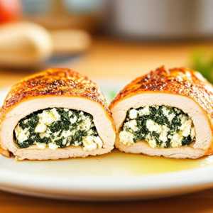 Parsley and Feta Stuffed Chicken Breast