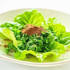 Keto Herb and Cocoa Leaf Salad