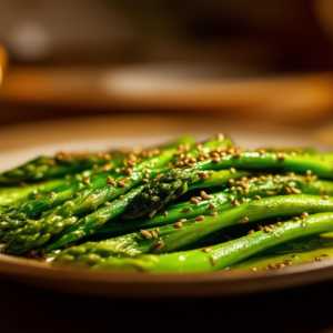 Asparagus and Flaxseed Stir Fry